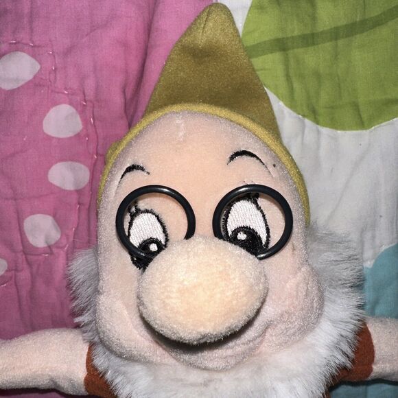 DISNEY Bean Bag Plush - DOC (Snow White & the Seven Dwarfs) 10 Inch Toy NEW - Picture 2 of 9